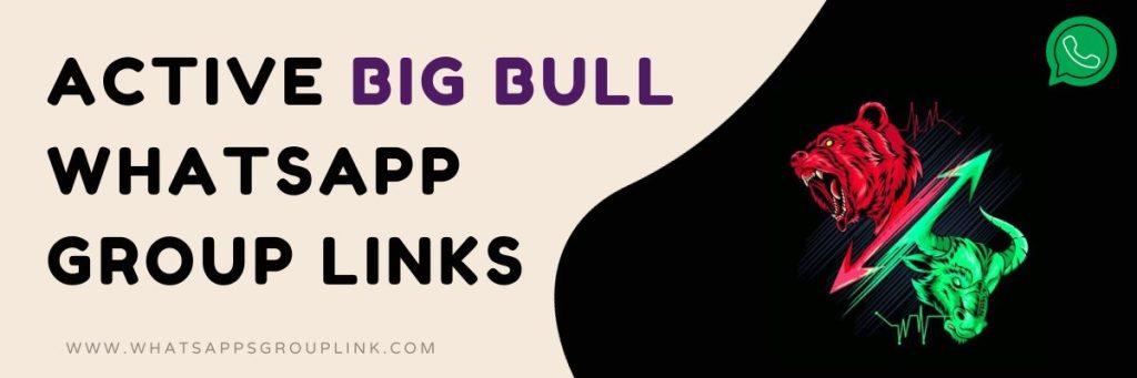 Active Big Bull WhatsApp Group Links