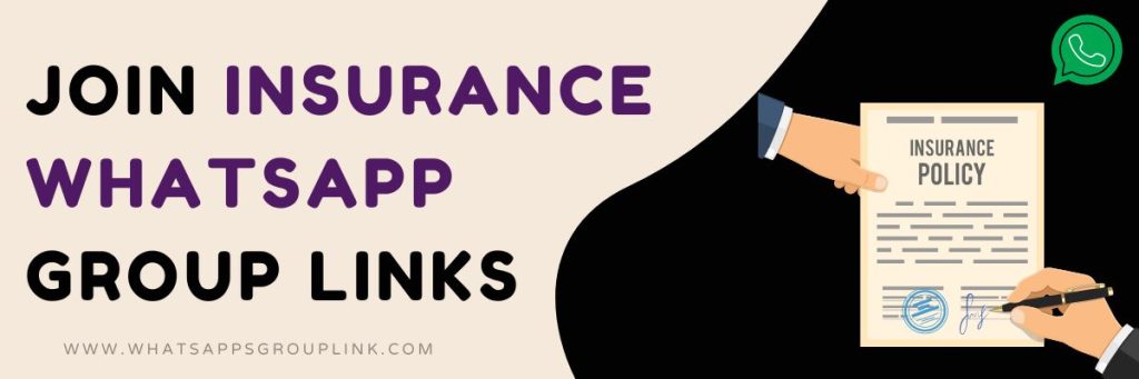 Join Insurance WhatsApp Group Links List